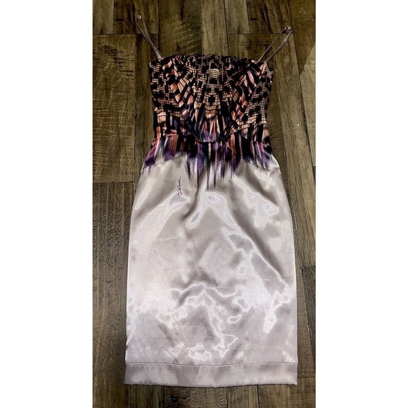 Silk Logo Corset Cavalli Dress Nwt designer luxury evening fall party formal - Picture 1 of 7